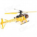 WLtoys V915 4-CH 2.4GHz Radio Control R/C Helicopter Toy - Yellow (4 x AA)