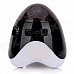 SLANG TY-030 Rechargeable Multimedia Player Speaker w/ RGB LED / USB 2.0 / TF / FM - Black + White