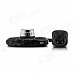 IDOMAX 2 .7" Full HD 1080P CMOS 170° Wide Angle Car DVR w/ G-Sensor, IR Night Vision - Black