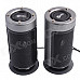 Jeway JS-3116 2.0 Channel Fashion Speakers Set for Laptop / Tablet PC - Black + Silver