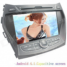 LsqSTAR 7" Android4.1 Capacitive Screen Car DVD Player w/ GPS WiFi SWC AUX for Hyundai IX45/Santa Fe