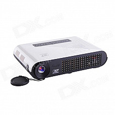 RUISHIDA T12 1280 x 800 HDMI 2D / 3D DLP HD Mini Home Projector w/ 3-USB / SD - White