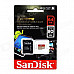 SanDiskSDSDQX-064G Mobile microSDHC UHS-I Flash Memory Cards 64GB peed Up To 80MB/s With Adapter