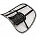 HY01 Mesh Massage Car Seat Cushion Waist Pad - Black