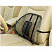 HY01 Mesh Massage Car Seat Cushion Waist Pad - Black