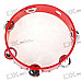 Hard Plastic Leather Tambourine - Random Color