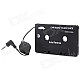 SL-79115 3.5mm Car Audio Cassette Adapter for MP3 / MP3 / Cell Phones - Black
