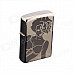 DE479 Sexy Woman Patterned Kerosene Lighter - Black