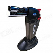 Adjustable Windproof Torch Butane Lighter - Black