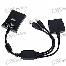 PS2 to Xbox 360 Controller Adapter Cable