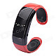 NEJE NJ-010 Smart Bluetooth V3.0 Bracelet Watch w/ Answer Call / Music Player - Black + Red