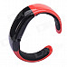 NEJE NJ-010 Smart Bluetooth V3.0 Bracelet Watch w/ Answer Call / Music Player - Black + Red