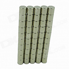 DIY Intelligence Developing 6 x 6mm Tubular NdFeB Magnet - Silver (50PCS)