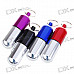 Aluminum Alloy Pill Shaped Keychain (Assorted Color)