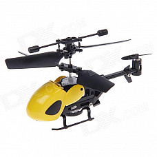 QS5026 3.5-CH Micro Infrared Indoor Remote Control R/C Helicopter w/ Gyro - Yellow + Black (4 x AA)