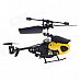 QS5026 3.5-CH Micro Infrared Indoor Remote Control R/C Helicopter w/ Gyro - Yellow + Black (4 x AA)