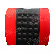 Car Electric Massage Cushion / Lumbar Posture Support Cushion / Pillow - Red + Black