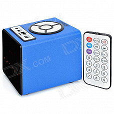 HY HY-3034 3W Touch Speaker w/ Mini USB / USB 2.0 / 3.5mm / TF / FM - Sky Blue