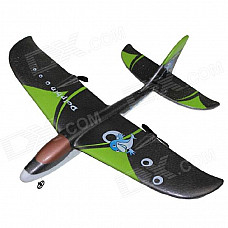 Dolphin-9101 2-CH Remote Control EPP Airplane Glider Model Toy - Green + Black