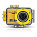 ENKAY Waterproof Wifi Control 120° 5.0 MP 1080P Full HD CMOS Sports Camera - Yellow