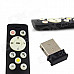 12-Button Wireless 2.4G Remote Controller - Black + White (2 x AAA)