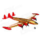 STAR-9001 EPP Foam R/C Airplane Glider - Gold + Red