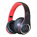 OYK OK-8808 3.5mm Wired Stereo Headband Headphone w/ Microphone - Red + Black