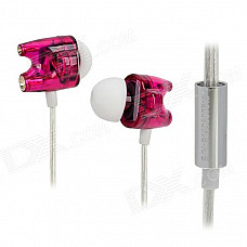 TTPOD T1-Enhanced High Quality 3.5mm Hi-Fi In-Ear Earphone - Purple + Silver + White