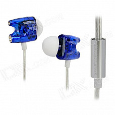 TTPOD T1-Enhanced High Quality 3.5mm Hi-Fi In-Ear Earphone - Blue + Silver + White