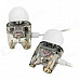 TTPOD T1-Enhanced High Quality 3.5mm Hi-Fi In-Ear Earphone - Transparent + Silver