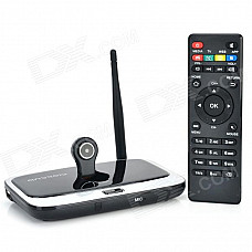 Q7s Quad-Core Android 4.4 Mini PC Google TV Player w/ 2GB RAM / 8GB ROM / Bluetooth / 3.0MP Camera