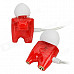 TTPOD T1-Enhanced High Quality Hi-Fi 3.5mm In-Ear Earphone Red + Silver + White