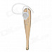 i-S5 Bluetooth V4.0 In-Ear Headset w/ Microphone - Silver + Champagne