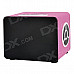 HY WB-007 Touch Speaker w/ Mini USB / USB 2.0 / 3.5mm / TF / FM - Pink + Black + White