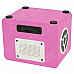 HY WB-007 Touch Speaker w/ Mini USB / USB 2.0 / 3.5mm / TF / FM - Pink + Black + White