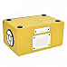 HY HY-3033 Rectangle Touch Speaker w/ Mini USB / USB 2.0 / 3.5mm / TF / FM - Yellow + Black + White