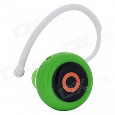 Eye Style Bluetooth V3.0 Music Headset w/ Microphone - Green + Black