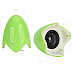 Yayusi A520 Fashion 6W USB Speakers w/ Light - Green + White (2 PCS)