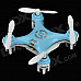 CHEERSON CX10 Mini 4-CH IR Remote Control Quadcopter w/ Gyro - Blue + White (2 x AAA)