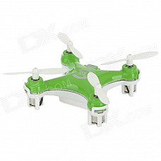 CHEERSON CX10 Mini 4-CH IR Remote Control Quadcopter w/ Gyro - Green + White (2 x AAA)