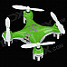 CHEERSON CX10 Mini 4-CH IR Remote Control Quadcopter w/ Gyro - Green + White (2 x AAA)