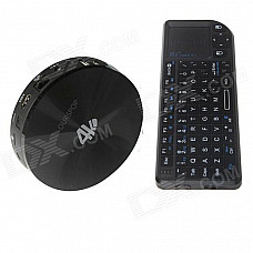 OURSPOP S802 Quad-Core Android 4.4.2 Google TV Player w/ 2GB RAM, 8GB ROM, Bluetooth + Air Mouse