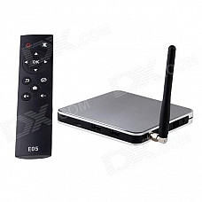 AT-919 Android 4.2.2 Quad-Core Mini PC TV Box Player w/ 1GB RAM, 8GB ROM, Wi-Fi, TF - Silver