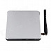 AT-919 Android 4.2.2 Quad-Core Mini PC TV Box Player w/ 1GB RAM, 8GB ROM, Wi-Fi, TF - Silver