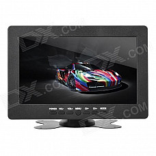 L7009 7.0" TFT LCD Screen Car Reversing Rearview Monitor w/ VGA / BNC / AV Input + Stand - Black