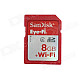 SanDisk Eye-Fi SDHC Wireless Wi-Fi Memory Card - Red (8GB / Class 4)