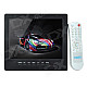 L8009 8.0" TFT LCD Screen Car TV w/ PC Monitor / IR Remote Controller / Speaker / Stand - Black