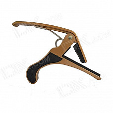 DEDO MA-9 Clip-on Quick Release Zinc Alloy + Rubber Capo for Ukulele - Golden