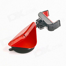 360' Rotation Car Suction Cup Stand Holder Mount Bracket for GPS / Cell Phone - Black + Red