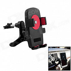 360' Rotation Car Air Conditioning Vent Mounted Holder Bracket for Cellphone / GPS - Black + Red